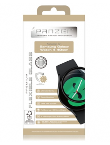 Panzer Samsung Galaxy Watch 4 40mm flexibelt glas - Svart