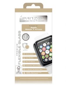 Panzer Apple Watch 7 41mm Flexibelt Glas - Svart