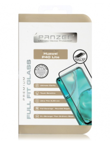 Panzer Huawei P40 Lite, Full-fit Glas - Svart