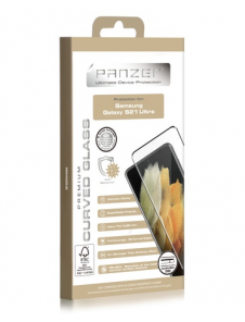 Panzer Samsung Galaxy S21 Ultra Curved Glass - Svart