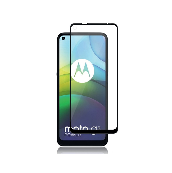 Panzer Motorola Moto G9 Power Full-fit glas - Svart