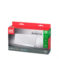 One For All SV 9386 Ant inomhus HD UHF/VHF aktiv 47db 5G - Vit