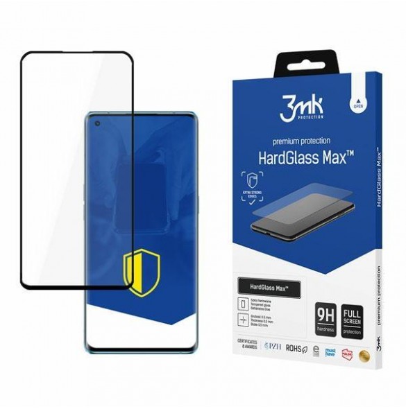 3MK HardGlass Max FullScreen Glass Oppo Reno6 Pro Plus 5G - Svart