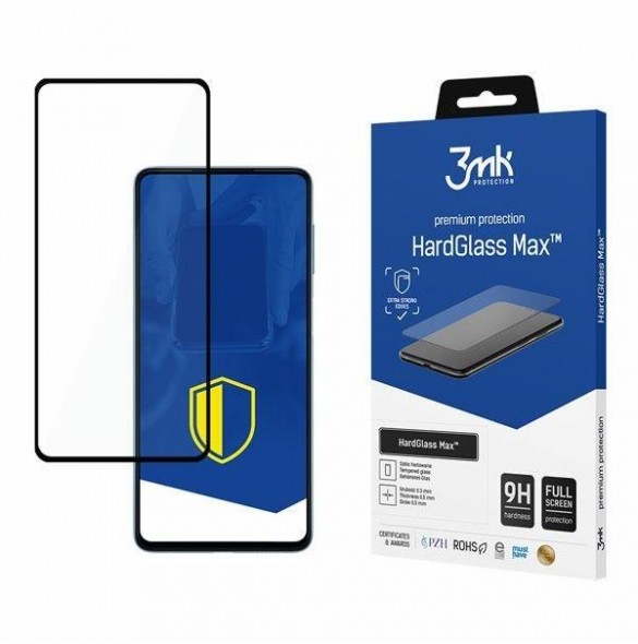 3MK HardGlass Max helskärmsglas Samsung Galaxy M52 - Svart