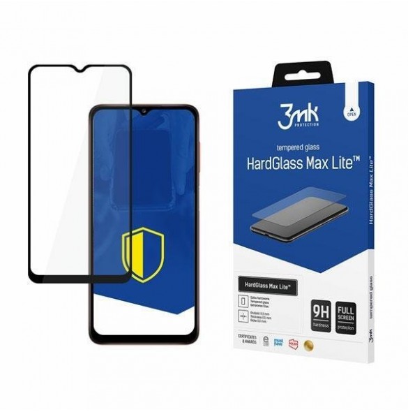 3MK HardGlass Max Lite Samsung Galaxy A02 - Svart