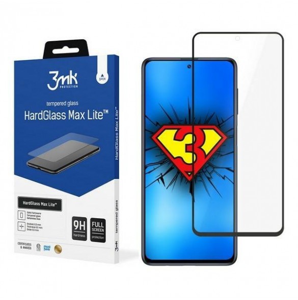 3MK HardGlass Max Lite Samsung Galaxy M51 - Svart