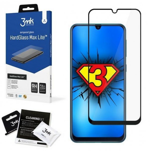 3MK HardGlass Max Lite Samsung Galaxy M21 - Svart