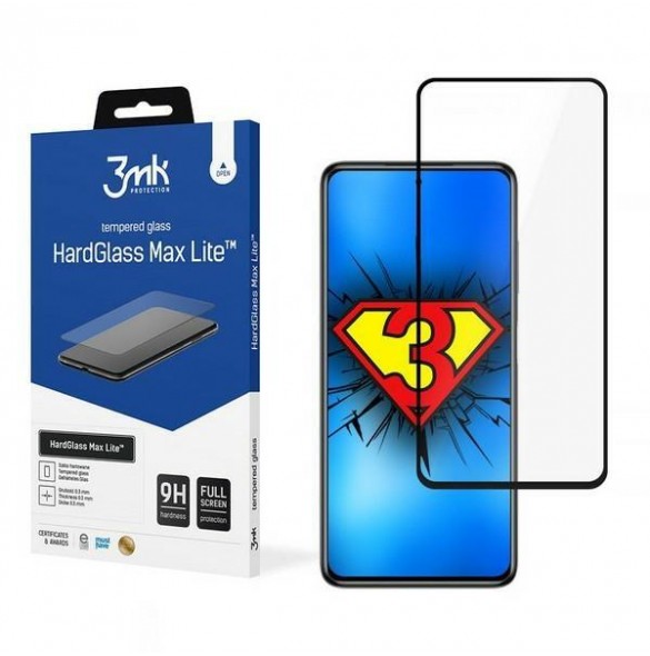 3MK HardGlass Max Lite Xiaomi Poco X3 - Svart
