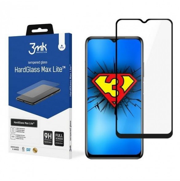 3MK HardGlass Max Lite Xiaomi Poco M3 - Svart