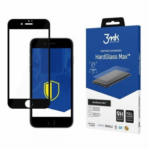 3MK HardGlass Max iPhone 8 - Svart