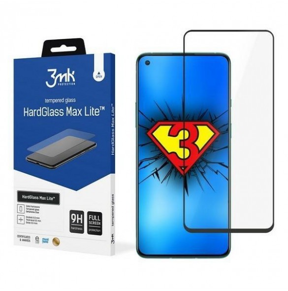 3MK HardGlass Max Lite OnePlus 8T 5G - Svart