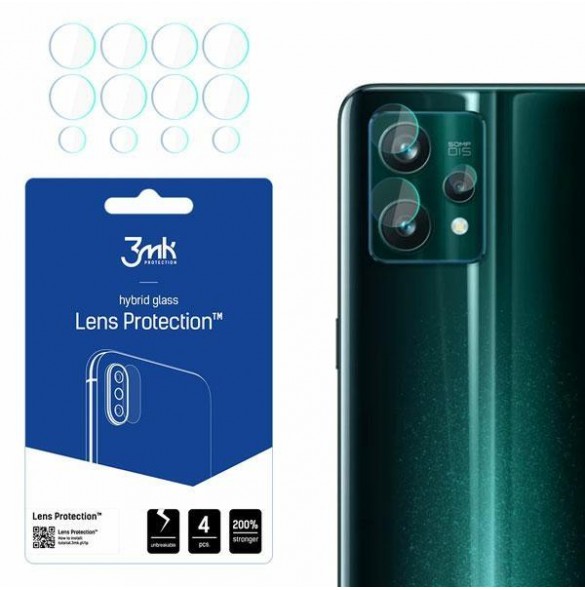 3MK Lens Protection Pro Kameralinsskydd 4 st. för Realme 9 Pro Plus