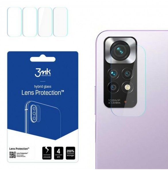 3MK Lens Protection Pro Kameralinsskydd 4 st. för Xiaomi Redmi Note 11s 4G