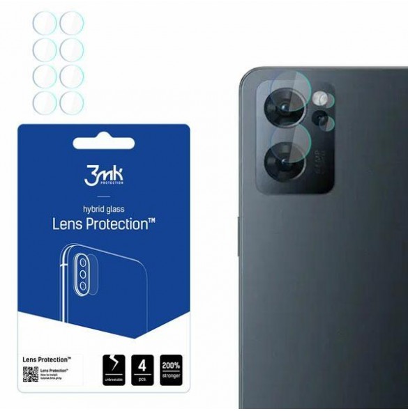3MK Lens Protection Pro Kameralinsskydd 4 st. för Oppo Reno7 5G