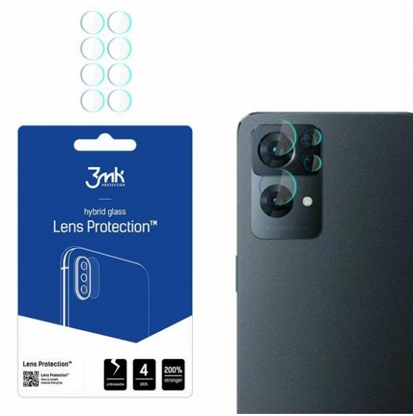3MK Lens Protection Pro Kameralinsskydd 4 st. för Oppo Reno7 Pro 5G
