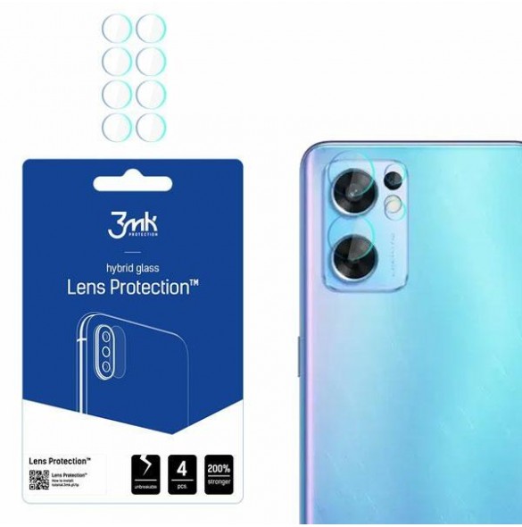 3MK Lens Protection Pro Kameralinsskydd 4 st. för Oppo Reno7 SE 5G