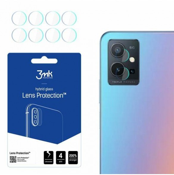 3MK Lens Protection Pro Kameralinsskydd 4 st. för Vivo Y75 5G
