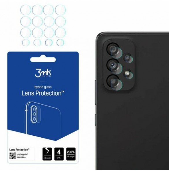 3MK Lens Protection Pro Kameralinsskydd 4 st. för Samsung Galaxy A53 5G
