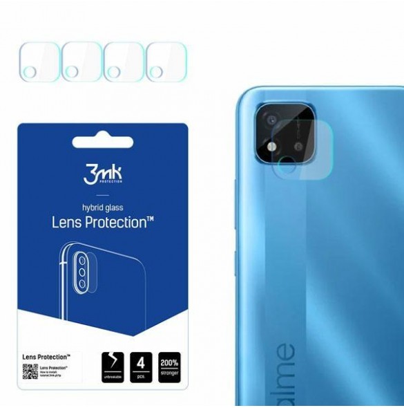 3MK Lens Protection Pro Kameralinsskydd 4 st. för Realme C11 2021