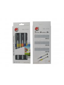 Baku BK-3335A Precision Skruvmejsel Set Innehåller T2, T3, T4, T5, T6, & +2.0 Philips