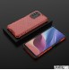 JollyFX Honeycomb fodral pansarfodral med en gelram för Xiaomi Redmi K40 Pro Plus / K40 Pro / K40 / Poco F3 - Röd