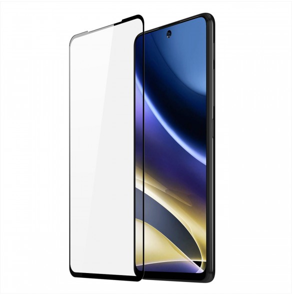 Dux Ducis 9D härdat glas helskärm 9H helskärmshärdat glas med ram för Motorola Moto G51 5G - Svart (väskvänlig)