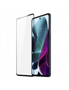 Dux Ducis 9D härdat glas helskärm 9H helskärmshärdat glas med ram för Motorola Moto G200 5G / Edge S30 - Svart (väskvänlig)
