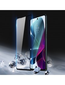 Dux Ducis 9D härdat glas helskärm 9H helskärmshärdat glas med ram för Motorola Moto G200 5G / Edge S30 - Svart (väskvänlig)