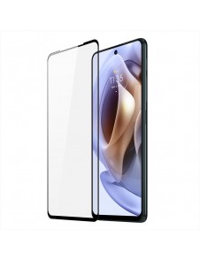 Dux Ducis 9D härdat glas helskärm 9H helskärmshärdat glas med ram för Motorola Moto G41 / G31 - Svart (väskvänlig)