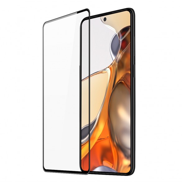 Dux Ducis 9D härdat glas helskärm 9H helskärmshärdat glas med ram för Xiaomi Mi 11T Pro / Mi 11T - Svart (väskvänlig)