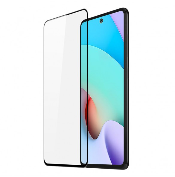 Dux Ducis 9D Tough Screen Protector i härdat glas täckt med ram för Xiaomi Redmi 10 - Svart (väskvänlig)
