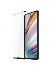 Dux Ducis 9D Tough Screen Protector i härdat glas heltäckande med ram för Motorola Moto G60S / Moto G60 - Svart (väskvänlig)