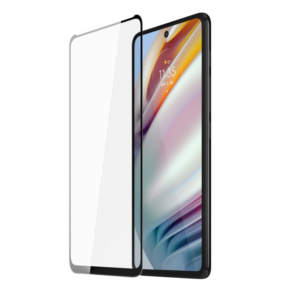 Dux Ducis 9D Tough Screen Protector i härdat glas heltäckande med ram för Motorola Moto G60S / Moto G60 - Svart (väskvänlig)
