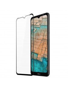 Dux Ducis 9D Tough Screen Protector i härdat glas helt täckt med ram för Nokia C20 / C10 - Svart (väskvänlig)