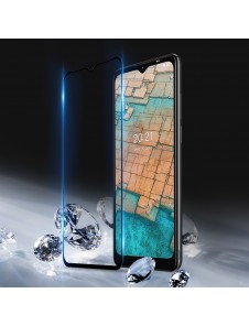 Dux Ducis 9D Tough Screen Protector i härdat glas helt täckt med ram för Nokia C20 / C10 - Svart (väskvänlig)