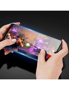 Dux Ducis 9D Tough Screen Protector i härdat glas heltäckt med ram för Vivo V21 5G / V21 4G - Genomskinligt (väskvänlig)
