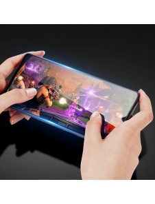 Dux Ducis 9D Tough Screen Protector i härdat glas helt täckt med ram för Vivo Y72 5G - Genomskinligt (väskvänlig)