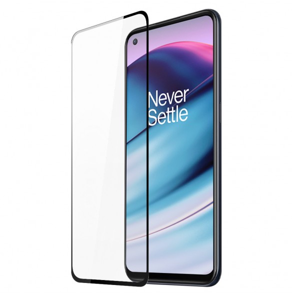 Dux Ducis 9D Tough Screen Protector i härdat glas heltäckt med ram för OnePlus Nord CE 5G - Genomskinligt (väskvänlig)
