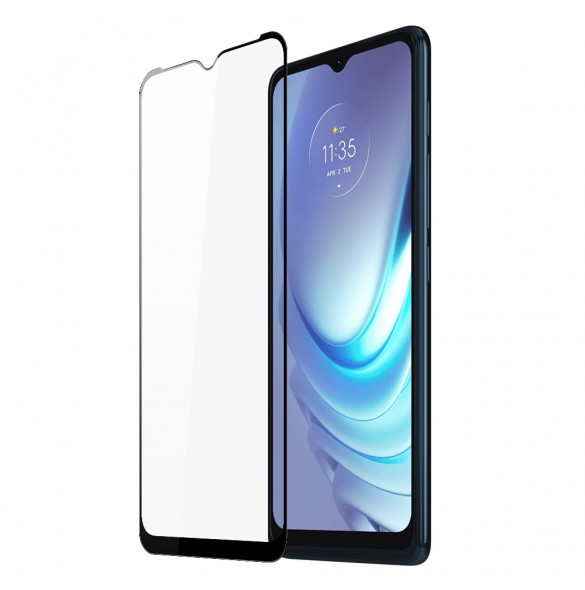 Dux Ducis 9D Tough Screen Protector i härdat glas heltäckande med ram för Motorola Moto G50 - Genomskinligt (väskvänlig)