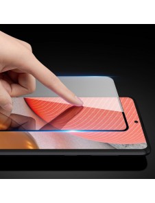Dux Ducis 9D Tough Screen Protector i härdat glas täckt med ram för Samsung Galaxy A72  - Svart (väskvänlig)