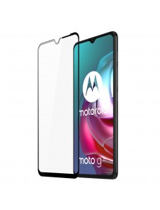Dux Ducis 9D Tough Screen Protector i härdat glas täckt med ram för Motorola Moto G10 / Moto G20 / Moto G30 - Svart (väskvänlig)