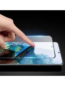 Dux Ducis 9D Tough Screen Protector i härdat glas täckt med ram för Samsung Galaxy S21 5G - Svart (väskvänlig)