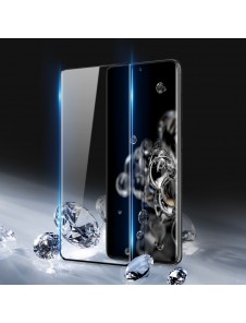 Dux Ducis 9D Tough Screen Protector av härdat glas täckt med ram för Samsung Galaxy S21 Ultra 5G - Svart (välvänlig)