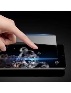 Dux Ducis 9D Tough Screen Protector av härdat glas täckt med ram för Samsung Galaxy S21 Ultra 5G - Svart (välvänlig)