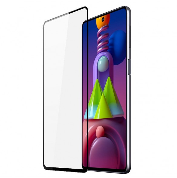 Dux Ducis 9D Tough Screen Protector i härdat glas täckt med ram för Samsung Galaxy M51 - Svart (väskvänlig)