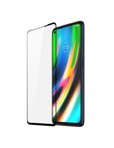 Dux Ducis 9D Tough Screen Protector i härdat glas täckt med ram för Motorola Moto G9 Power - Svart (välvänlig)