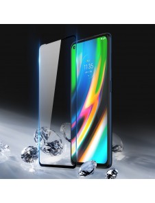 Dux Ducis 9D Tough Screen Protector i härdat glas täckt med ram för Motorola Moto G9 Power - Svart (välvänlig)