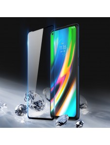 Dux Ducis 9D Tough Screen Protector i härdat glas täckt med ram för Motorola Moto G9 Plus - Svart (välvänlig)