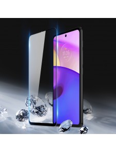 Dux Ducis 10D härdat glas helskärm 9H härdat glas med ram för Motorola Moto E40 - Svart (väskvänlig)