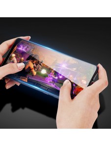 Dux Ducis 10D härdat glas helskärm 9H härdat glas med ram för Motorola Moto E40 - Svart (väskvänlig)
